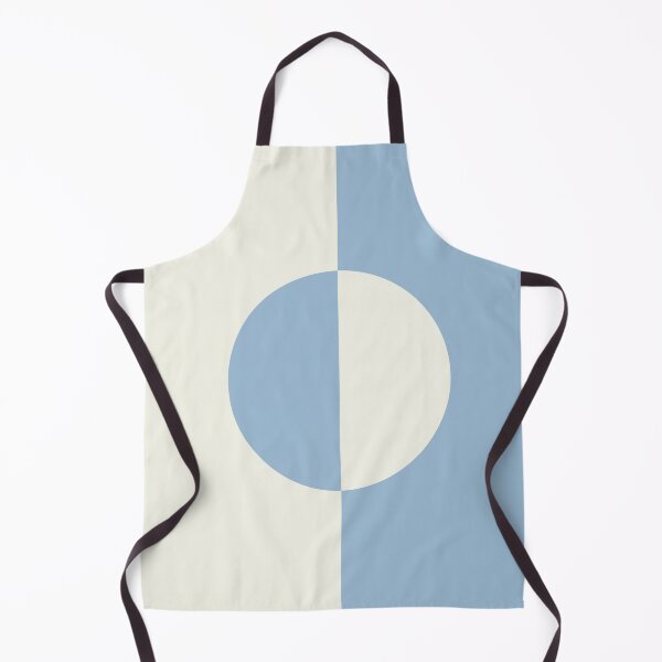 Aperçu de l'œuvre Design de cercle minimal bleu pastel et blanc cassé 2021 Couleur de l'année Harmonie de la Terre et crème éclaircie créée et vendue par ColorOfTheYears.