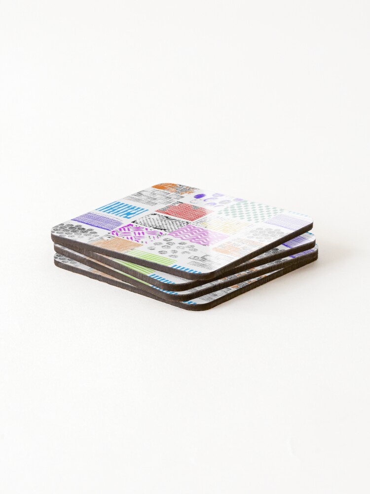 Thumbnail 4 of 5, Coasters (Set of 4), patchwork designed and sold by alisondexter.