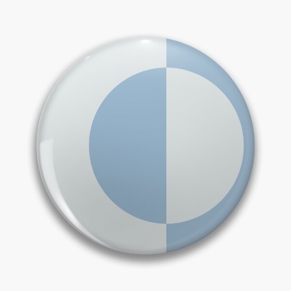 Artikelvorschau, Pastellblau und Weiß Minimal Circle Design 2021 Farbe des Jahres Erdharmonie und gekühlte Brise entworfen und verkauft von ColorOfTheYears.