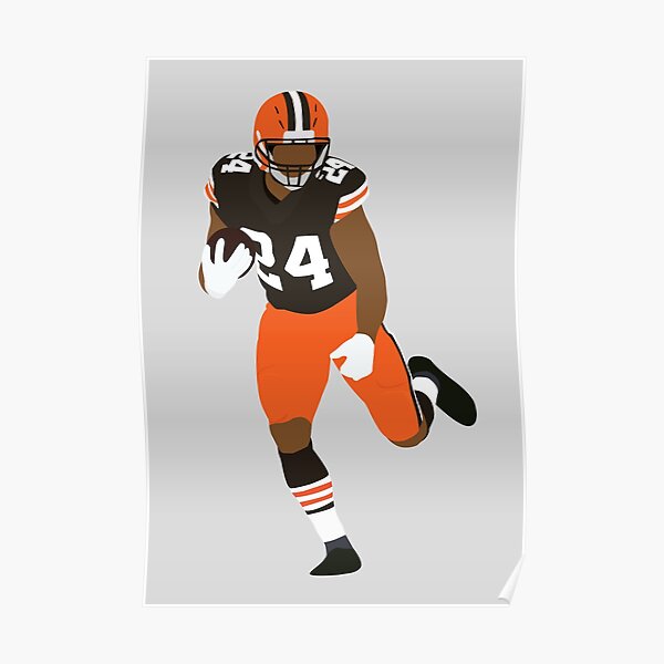 Black White American Football Jersey Nick Chubb #24 Jersey Custom