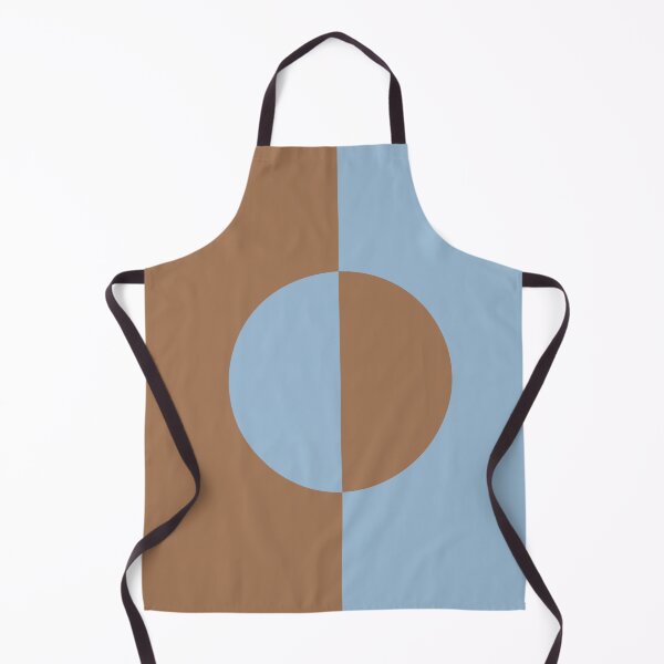 Aperçu de l'œuvre Design de cercle minimal bleu pastel et marron 2021 Couleur de l'année Vernis du désert Harmony de la Terre créée et vendue par ColorOfTheYears.