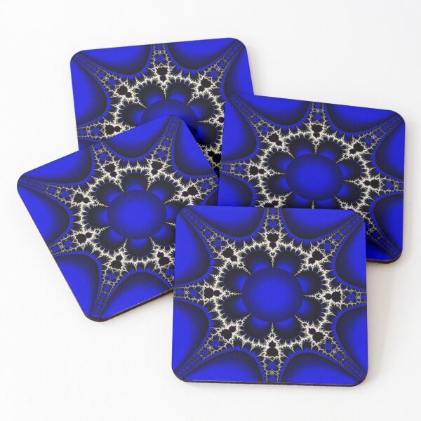 Item preview, Arte fractal rueda azul designed and sold by Fernando Margolles.
