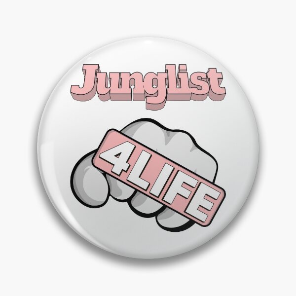 Item preview, Junglist 4 Life - Large Fist - PINK designed and sold by BLICK-DESIGNS.