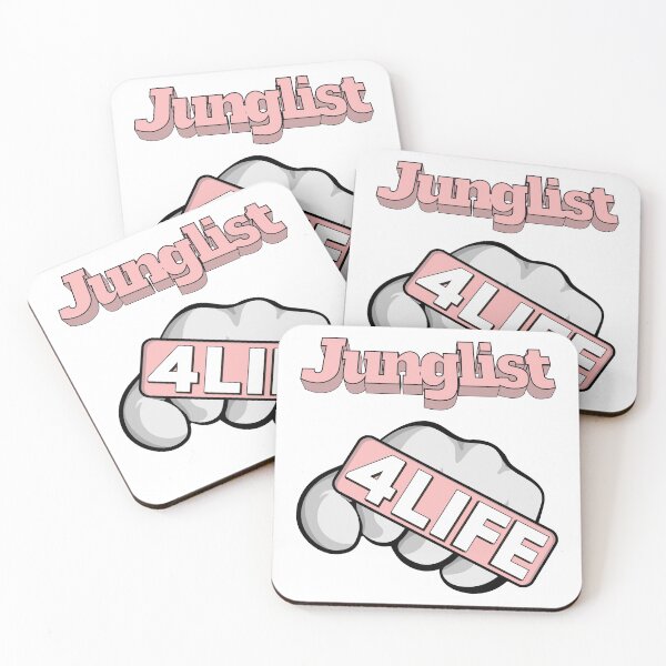 Item preview, Junglist 4 Life - Large Fist - PINK designed and sold by BLICK-DESIGNS.