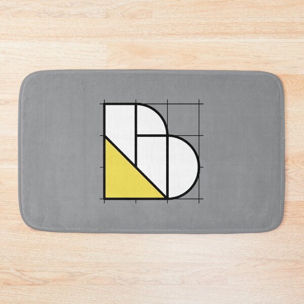 Item preview, B // Perfectionist Alphabet (Pantone Ultimate Gray + Illuminating) designed and sold by fumauk.