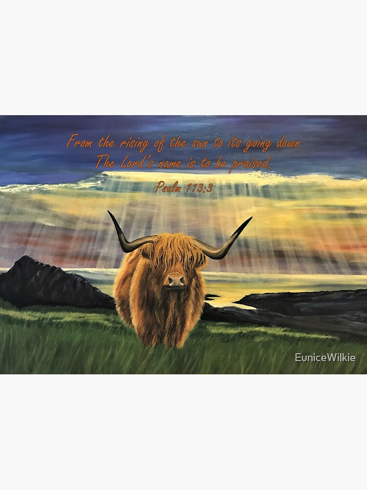 Thumbnail 2 of 2, Greeting Card, Basking in Sunshine - Greeting Card with Psalm 113:3 designed and sold by EuniceWilkie.