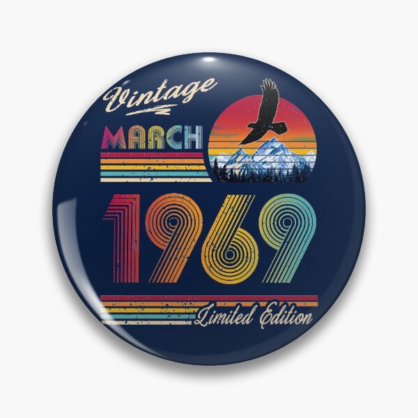 Item preview, March 1969 Birthday designed and sold by GreenSplash.