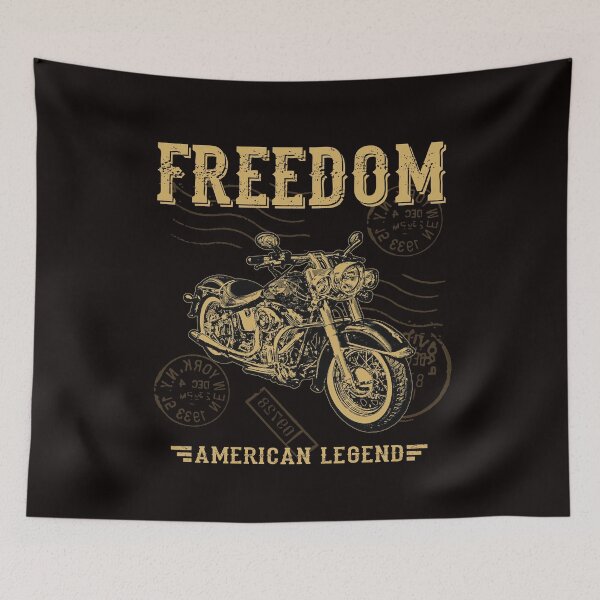 Item preview, Freedom on a motorcycle designed and sold by Uneautrevie.