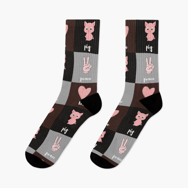 Item preview, Pig, Love, Peace ( Happy national pig day!) designed and sold by dreamofdenim.