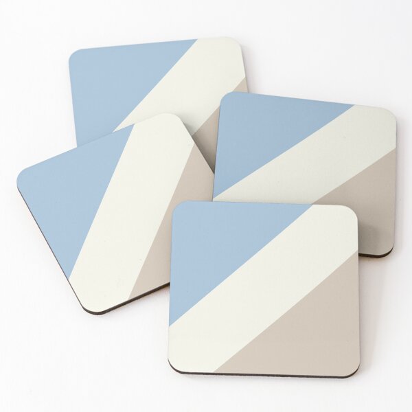 Item preview, Pastel Blue Off White Beige Stripe Pattern 2021 Color of the Year Earth's Harmony & Accent Hues designed and sold by ColorOfTheYears.