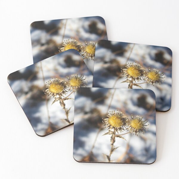 Item preview, golden flowers in winter designed and sold by Mahirov Shop.