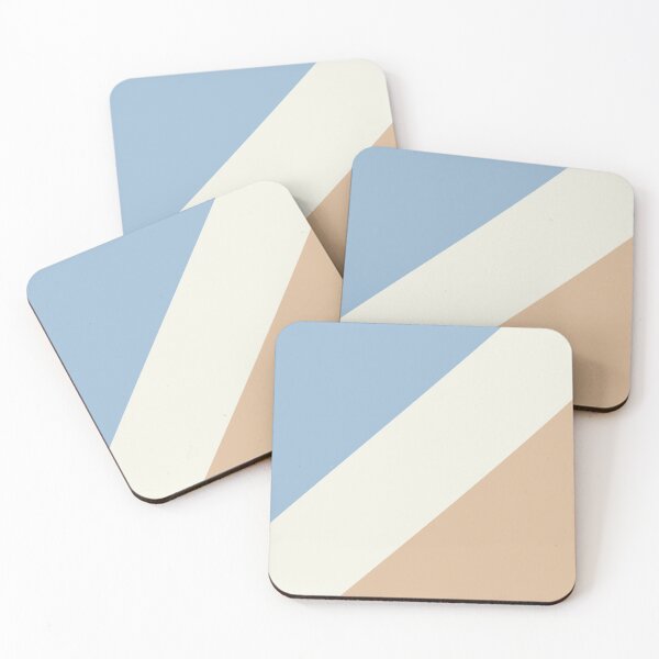 Item preview, Pastel Blue Off White Peach Stripe Pattern 2021 Color of the Year Earth's Harmony & Accent Hues designed and sold by ColorOfTheYears.