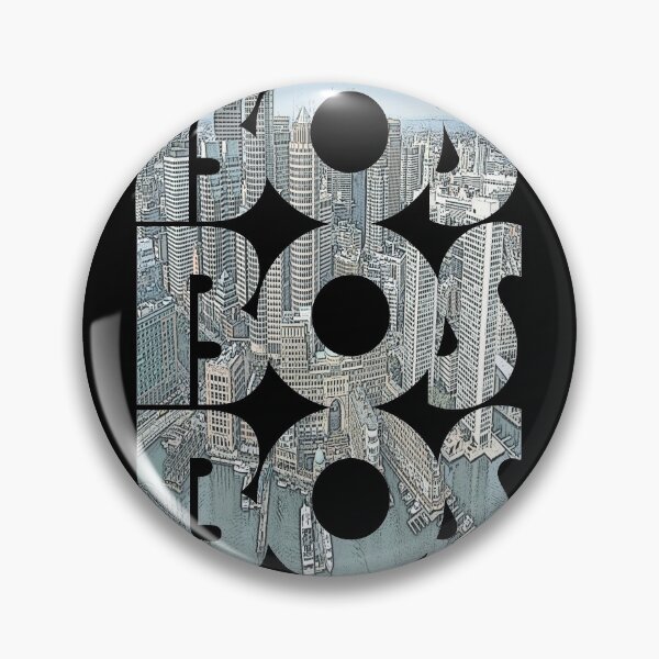 Item preview, Boston, Massachusetts BOS Cityscape Repeating Pattern designed and sold by CrabbyLobster.