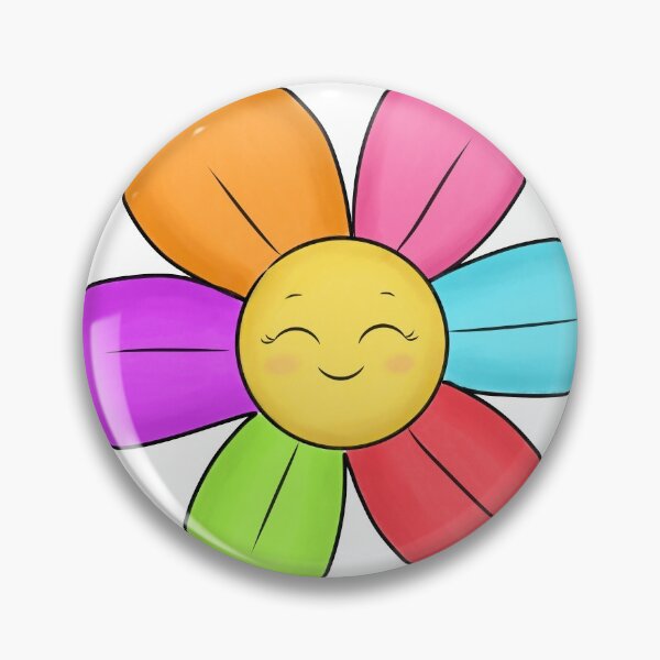 Artikelvorschau, Glückliche Regenbogenblume entworfen und verkauft von PancakeAndLoaf.