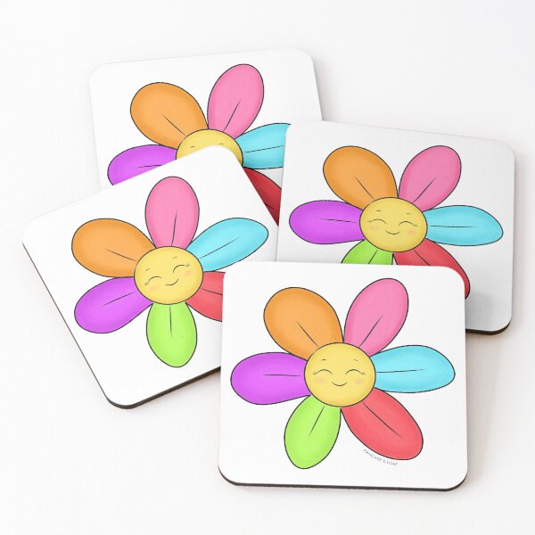 Item preview, Happy Rainbow Flower designed and sold by PancakeAndLoaf.