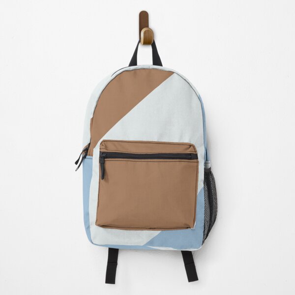 Item preview, Pastel Blue White Brown Diagonal Stripe Pattern 2021 Color of the Year Earth's Harmony & Accent Hues designed and sold by ColorOfTheYears.