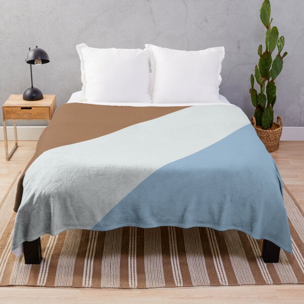 Item preview, Pastel Blue White Brown Diagonal Stripe Pattern 2021 Color of the Year Earth's Harmony & Accent Hues designed and sold by ColorOfTheYears.