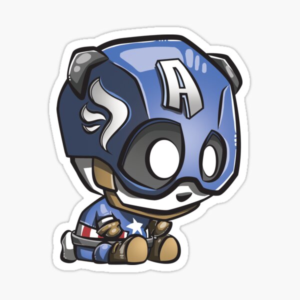 Captain Panda! Sticker