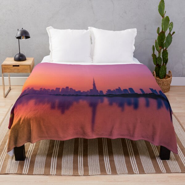 Item preview, Skyline Sunset City Duvet designed and sold by harrismmxv.