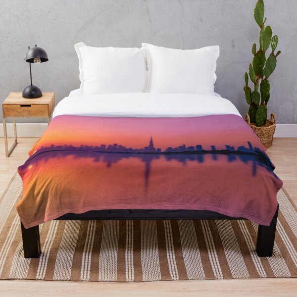 Item preview, Skyline Sunset City Duvet designed and sold by harrismmxv.