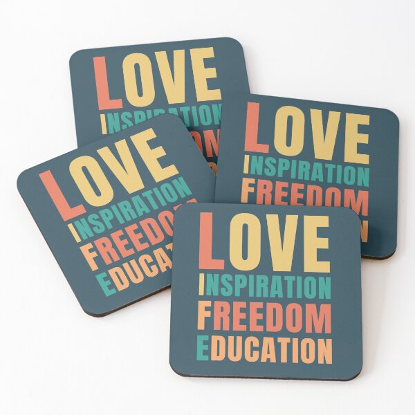 Item preview, LIFE: Love, Inspiration, Freedom, Education - Typography designed and sold by RetComly.