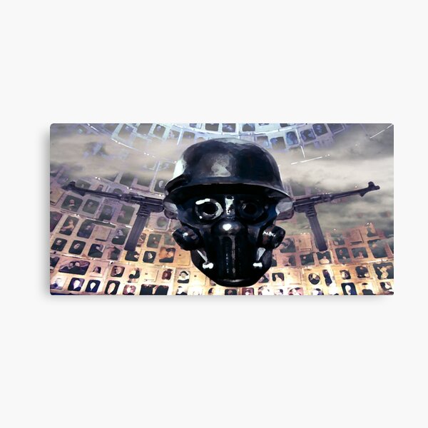 Victimal Horsemen Of Black Helmets Canvas Print