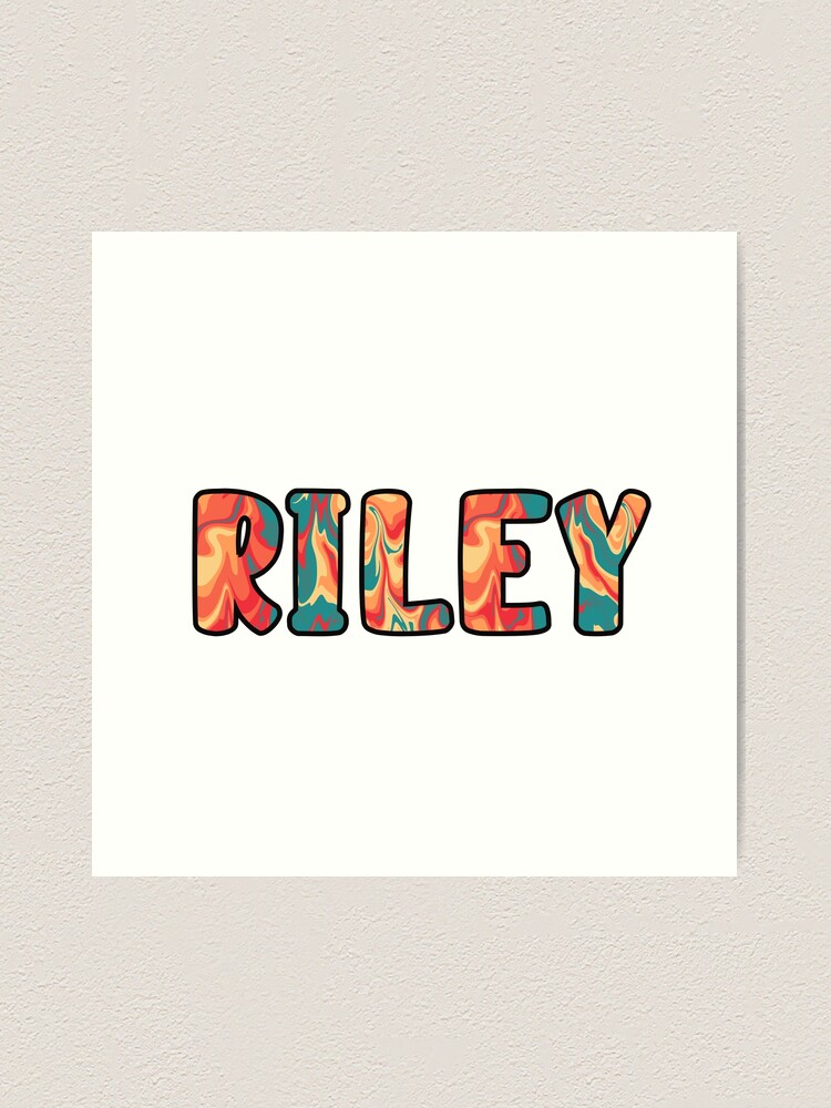 Name riley in various retro graphic design Vector Image