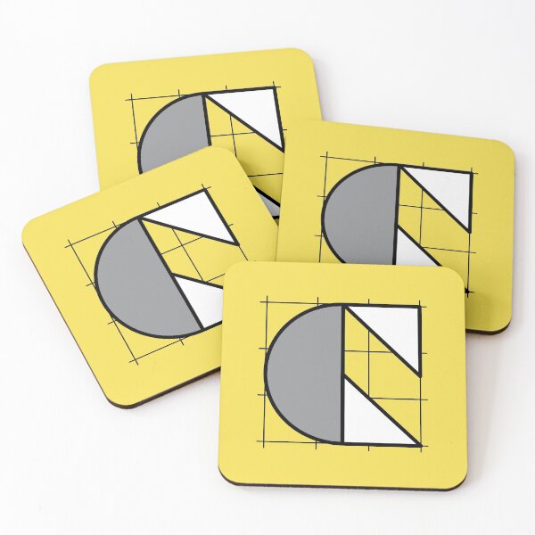 Item preview, C // Perfectionist Alphabet (Pantone Illuminating + Ultimate Gray) designed and sold by fumauk.