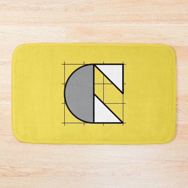 Item preview, C // Perfectionist Alphabet (Pantone Illuminating + Ultimate Gray) designed and sold by fumauk.