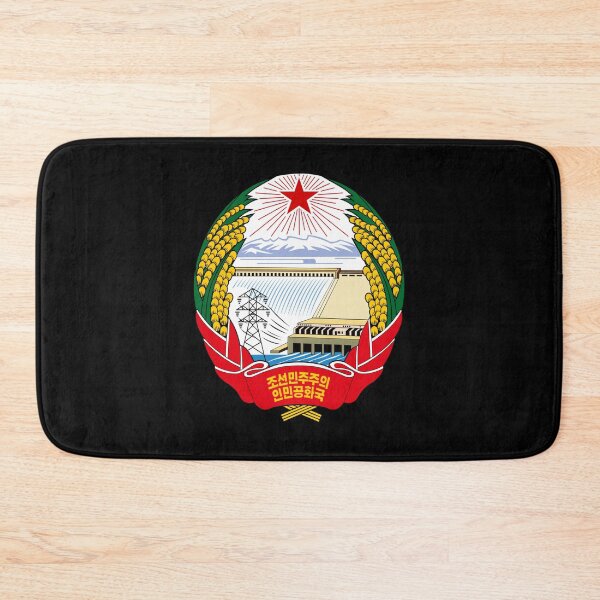 Item preview, north korea coat of arms flag designed and sold by Original1977.