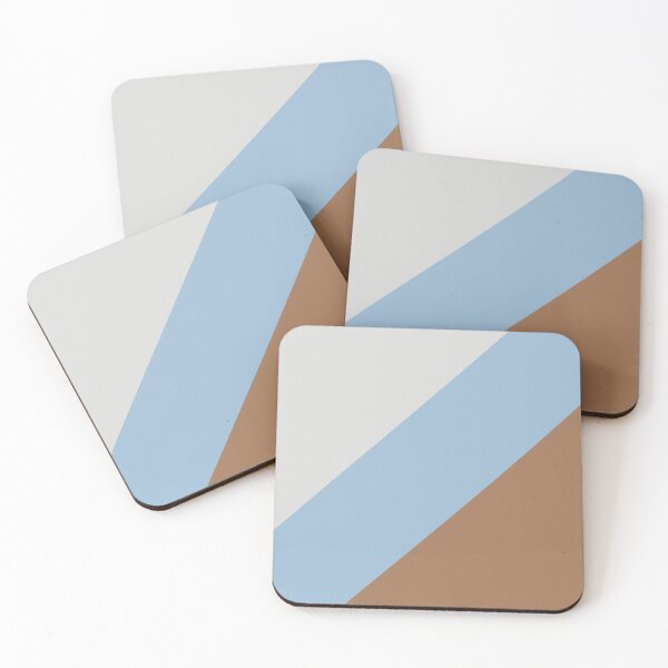 Item preview, Pastel Blue Grey Brown Diagonal Stripe Pattern 2021 Color of the Year Earth's Harmony and Accent Hues designed and sold by ColorOfTheYears.