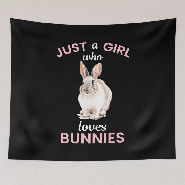 Item preview, Just a Girl Who Loves Bunnies Cute Gift for Bunny Lovers designed and sold by Marc Scott-Parkin.