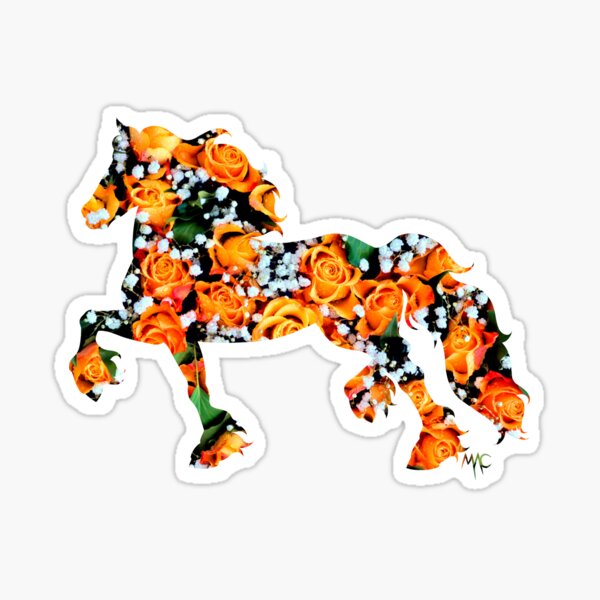 Item preview, Friesian - Orange Roses designed and sold by Maria Adriana Casas.