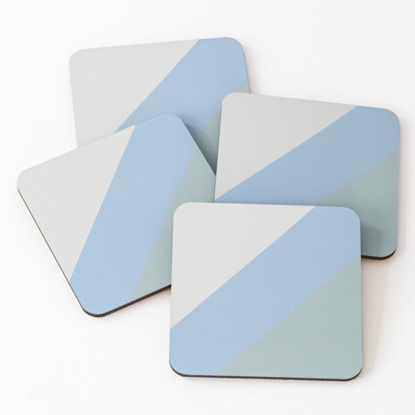 Item preview, Pastel Blue Grey Aqua Diagonal Stripe Pattern 2021 Color of the Year Earth's Harmony and Accent Hues designed and sold by ColorOfTheYears.