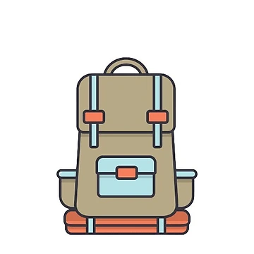 Artwork thumbnail, Retro Backpack by Sticker-Lab