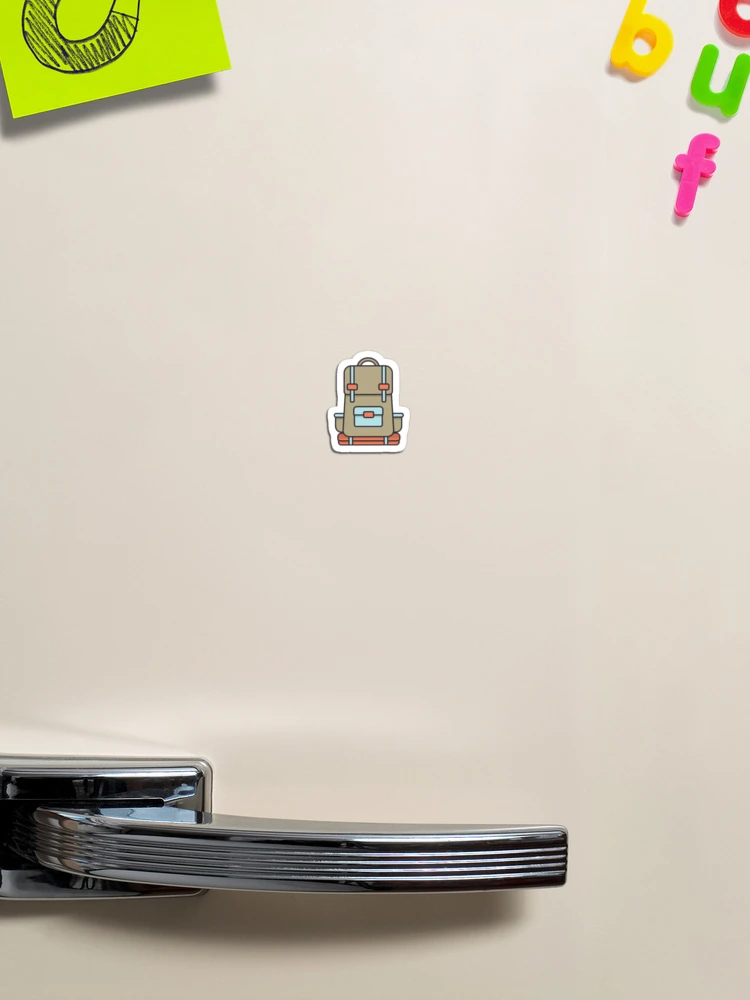 Thumbnail 1 of 3, Magnet, Retro Backpack designed and sold by Sticker-Lab.