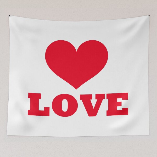 Item preview, Red heart love word designed and sold by StudioBarcelona.