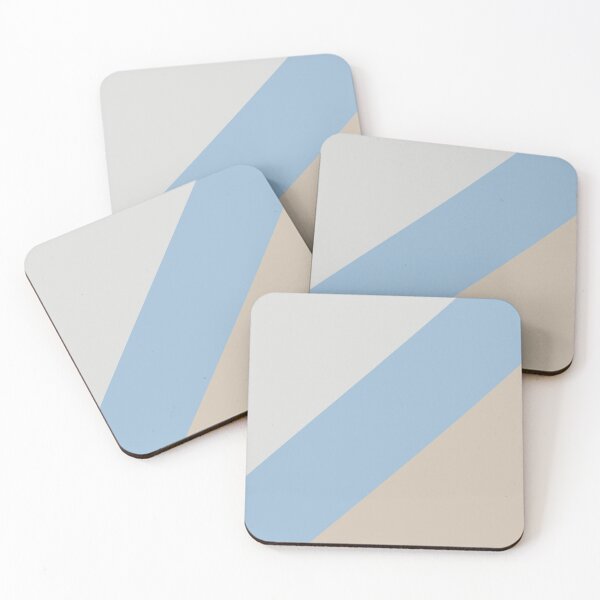 Item preview, Pastel Blue Grey Beige Diagonal Stripe Pattern 2021 Color of the Year Earth's Harmony and Accent Hues designed and sold by ColorOfTheYears.