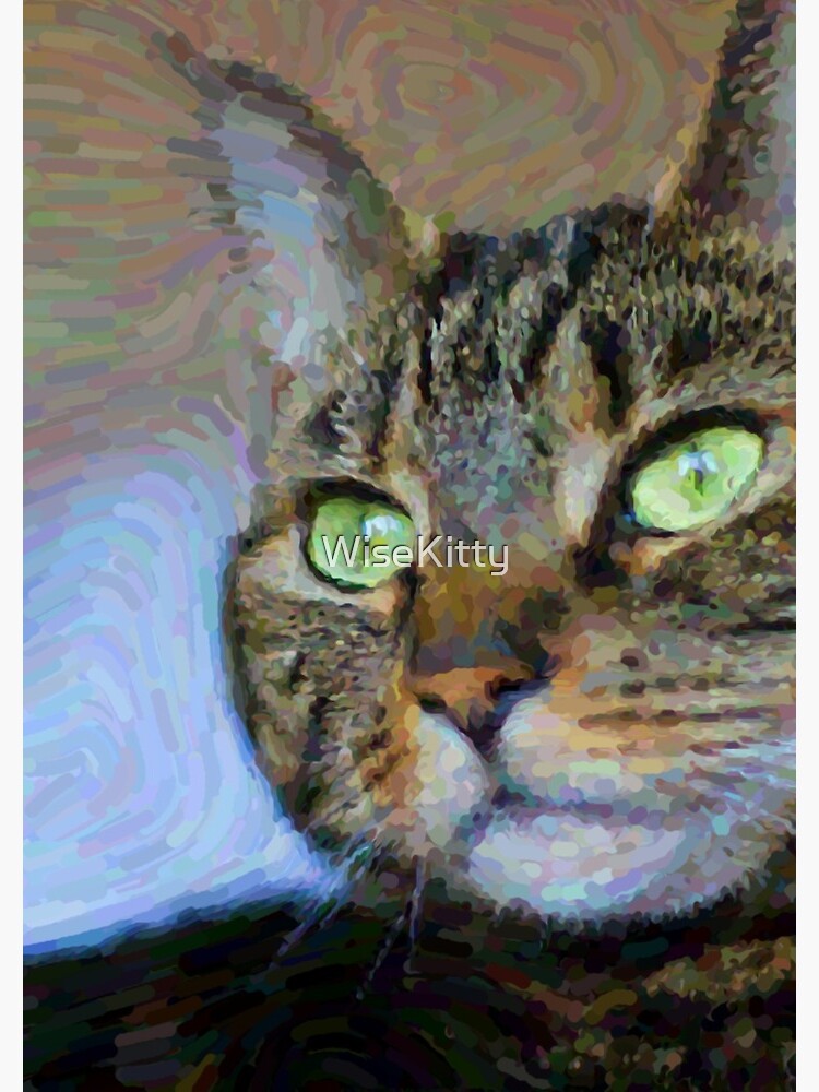 Tabby Cat Beauty Feline Art by WiseKitty