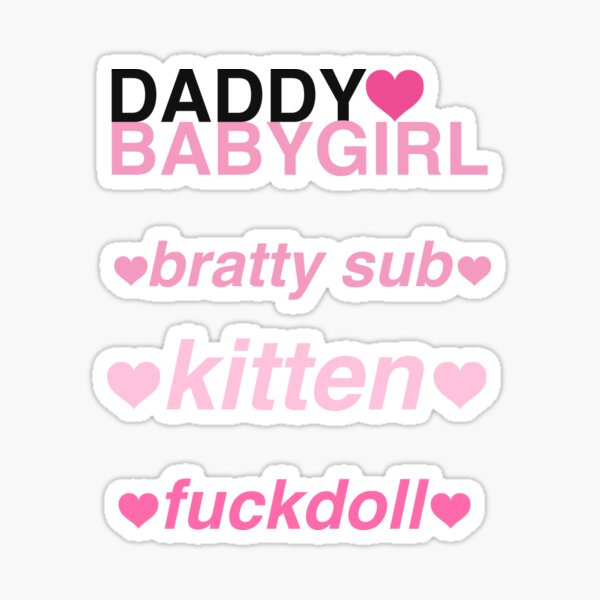 Daddy and babygirl (sticker pack) Sticker
