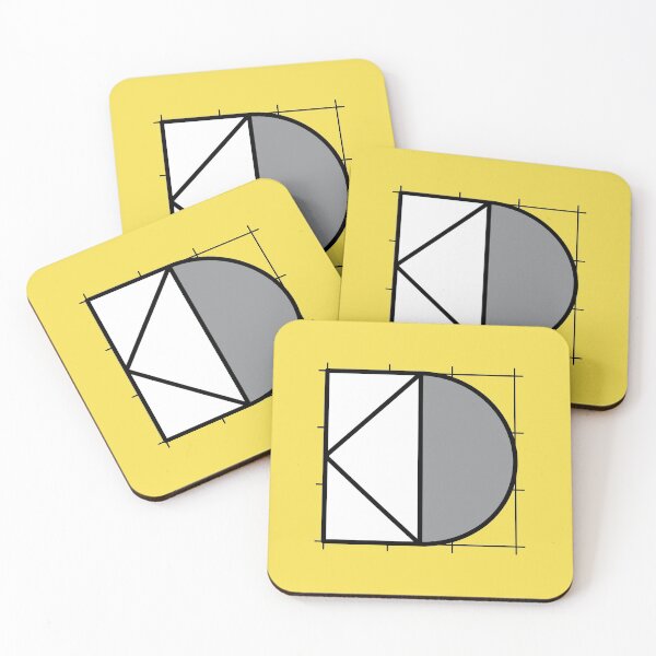 Item preview, D // Perfectionist Alphabet (Pantone Illuminating + Ultimate Gray) designed and sold by fumauk.