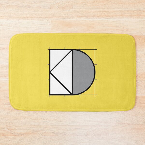 Item preview, D // Perfectionist Alphabet (Pantone Illuminating + Ultimate Gray) designed and sold by fumauk.