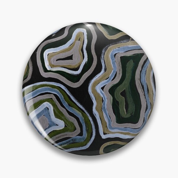 Item preview, gothic style monochrome geode print designed and sold by em-and-beth.