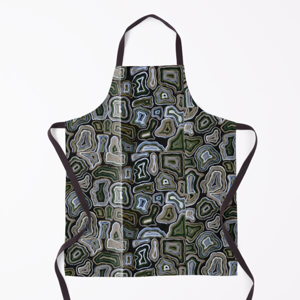 Item preview, gothic style monochrome geode print designed and sold by em-and-beth.