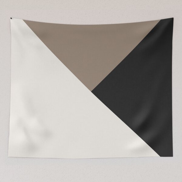 Item preview, Tricolor Geometry Brown Charcoal designed and sold by La Chic.