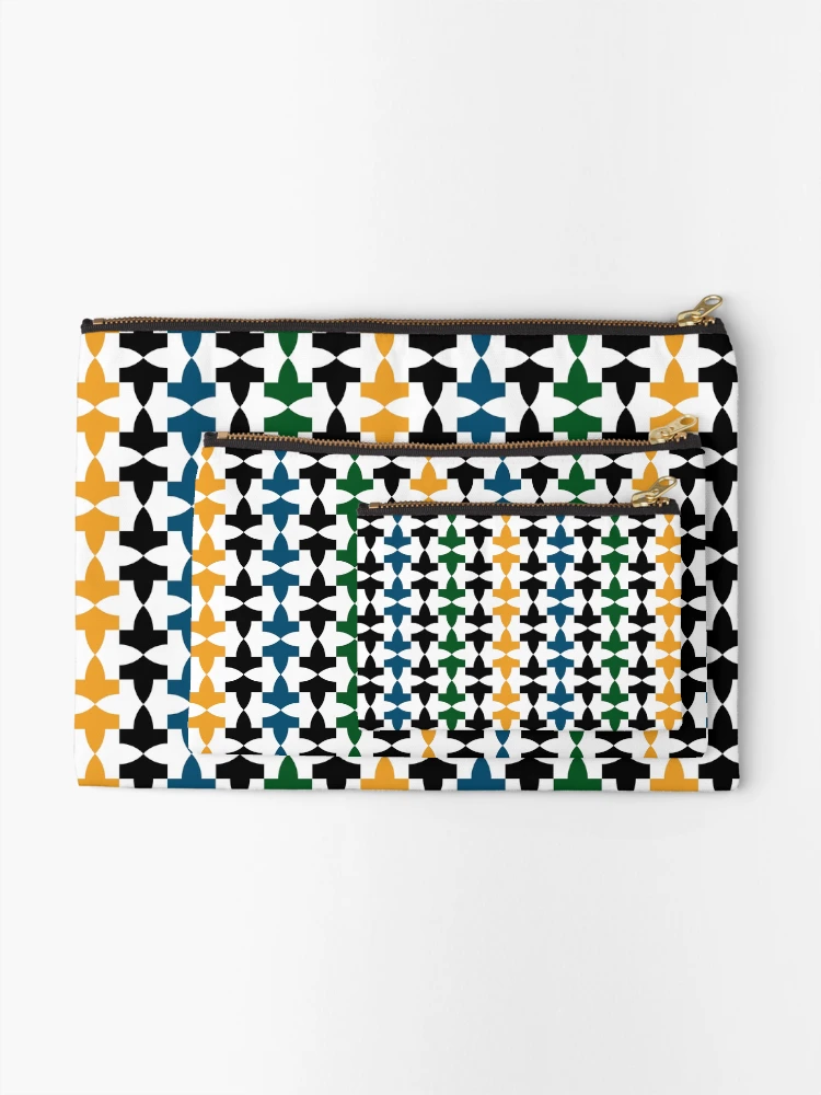 Thumbnail 2 of 4, Zipper Pouch, Geometric Islamic Pattern designed and sold by NeteDesign.