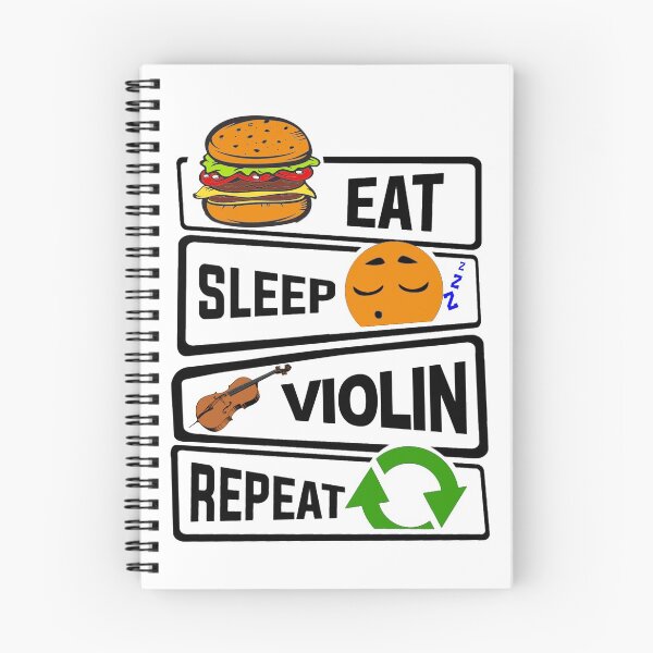 Item preview, Eat Sleep Violin Repeat Funny illustration Gift designed and sold by KO-Design.