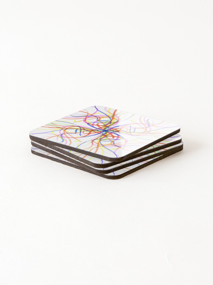 Thumbnail 4 of 5, Coasters (Set of 4), Repeating pattern designed and sold by campling.