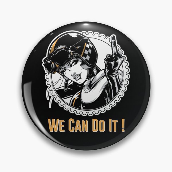 Item preview, GIRL MOTORCYCLE RIDER - We Can Do It ! designed and sold by pannolinno.