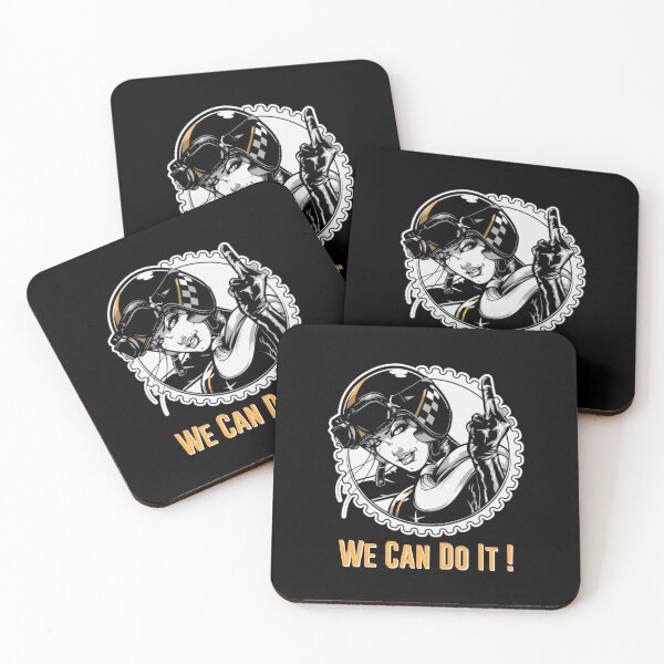 Item preview, GIRL MOTORCYCLE RIDER - We Can Do It ! designed and sold by pannolinno.